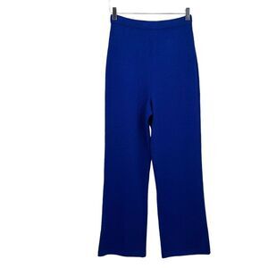 St John Evening by Marie Gray Women's Size 4 Blue Santana Knit Pants Straight